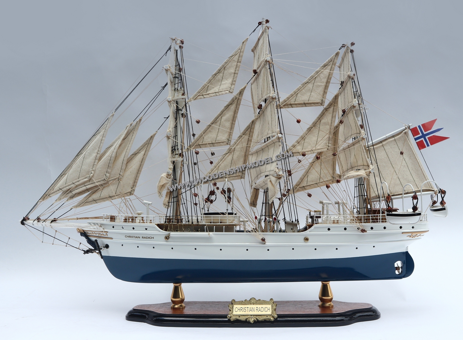 CHRISTIAN RADICH SHIP MODEL READY FOR DISPLAY