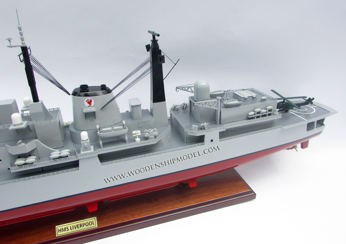 HMS Liverpool D92 type 42 destroyer wooden model ship decoration, HMS Liverpool D92 type 42 destroyer ship model, model ship HMS Liverpool D92 type 42 destroyer, hand-crafted oil tanker HMS Liverpool D92 type 42 destroyer, HMS Liverpool D92 type 42 destroyer display model, hand-made HMS Liverpool D92 type 42 destroyer model ship, hand-crafted oil tanker modelship HMS Liverpool D92 type 42 destroyer, hand-made oil tanker model from wood, wooden ship model, wooden model boat, quality model boat, quality model ship, gia nhien co., ltd vietnam, gani, ga-ni llc, leading vietnam model ship builder, leading model boat in vietnam, boat builder in vietnam, boat ship model in ho chi minh city, vietnam