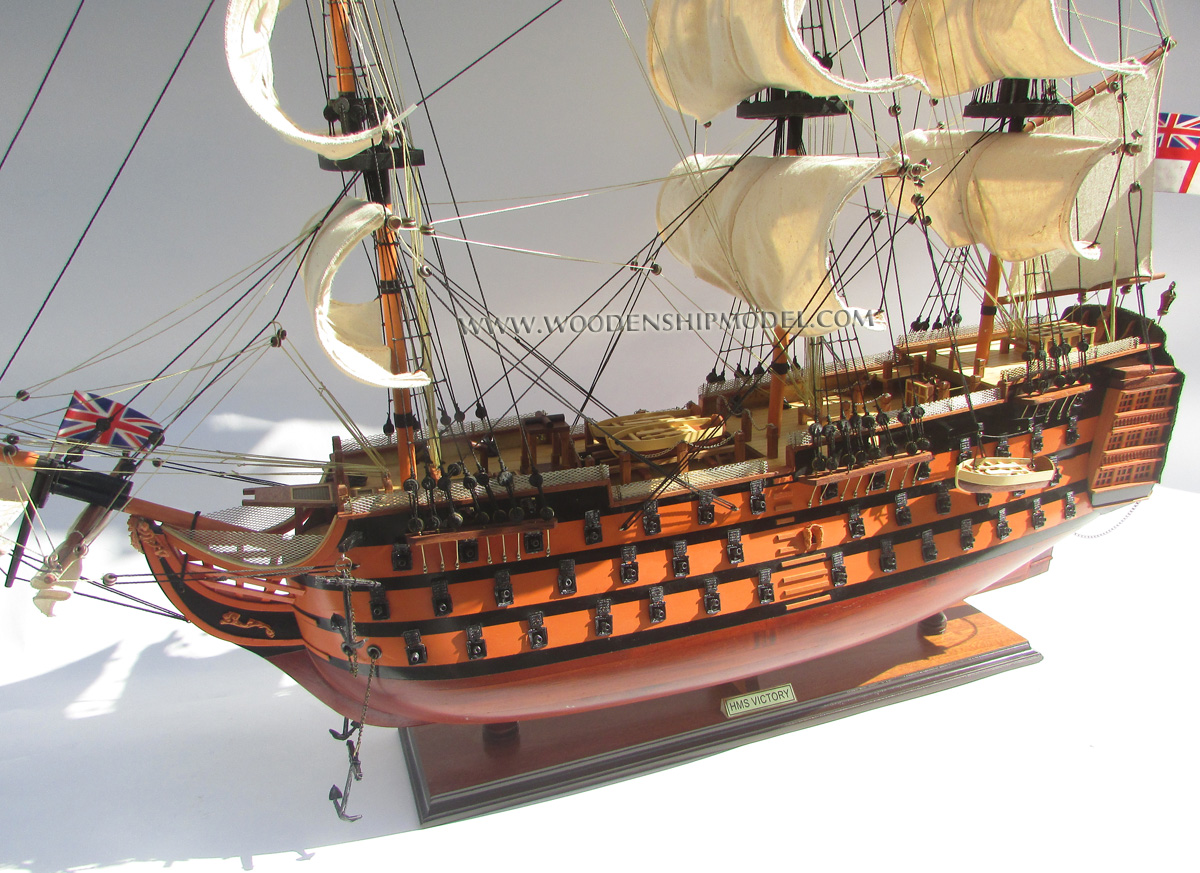 Model HMS Victory ready for display, scale HMS Victory model ship, ship model HMS Victory, wooden ship model HMS Victory, hand-made ship model HMS Victory, display ship model HMS Victory, HMS Victory model, qualily model ship HMS Victory, woodenshipmodel, woodenmodelboat, gianhien, gia nhien co., ltd, gia nhien co model boat and ship builder