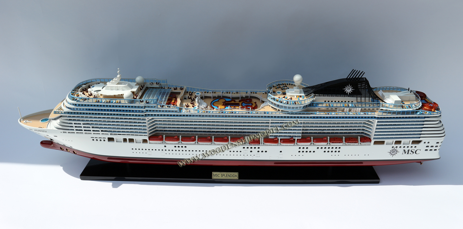 ship model MSC Splendida, model ship MSC Splendida, wooden ship model MSC Splendida,hand-made ship MSC Splendida, model ship MSC Splendida, world  renaissance, MSC Splendida display model, display model SeaBreeze, MSC Splendida wooden ship model