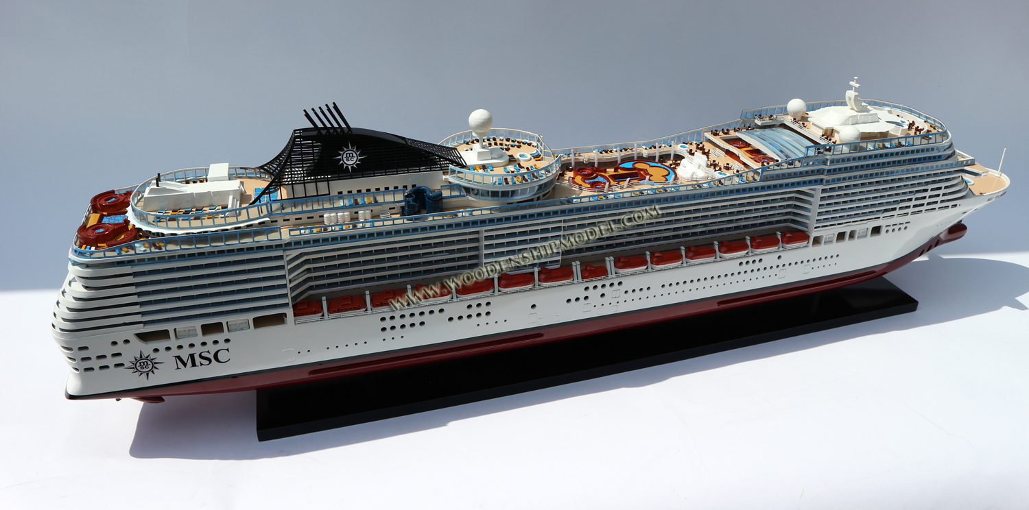 ship model MSC Splendida, model ship MSC Splendida, wooden ship model MSC Splendida,hand-made ship MSC Splendida, model ship MSC Splendida, world  renaissance, MSC Splendida display model, display model SeaBreeze, MSC Splendida wooden ship model