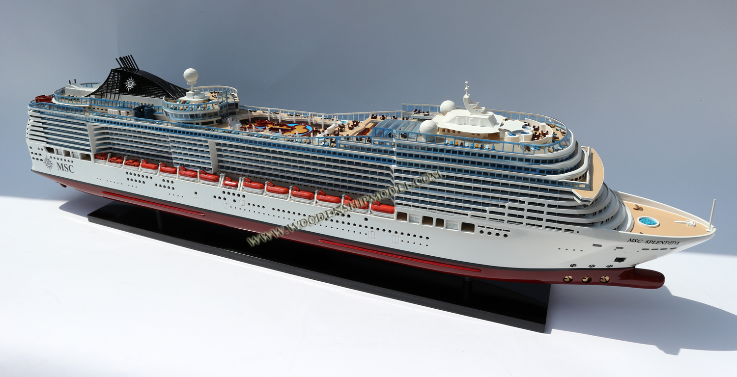 ship model MSC Splendida, model ship MSC Splendida, wooden ship model MSC Splendida,hand-made ship MSC Splendida, model ship MSC Splendida, world  renaissance, MSC Splendida display model, display model SeaBreeze, MSC Splendida wooden ship model