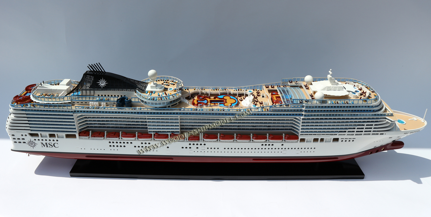 ship model MSC Splendida, model ship MSC Splendida, wooden ship model MSC Splendida,hand-made ship MSC Splendida, model ship MSC Splendida, world  renaissance, MSC Splendida display model, display model SeaBreeze, MSC Splendida wooden ship model