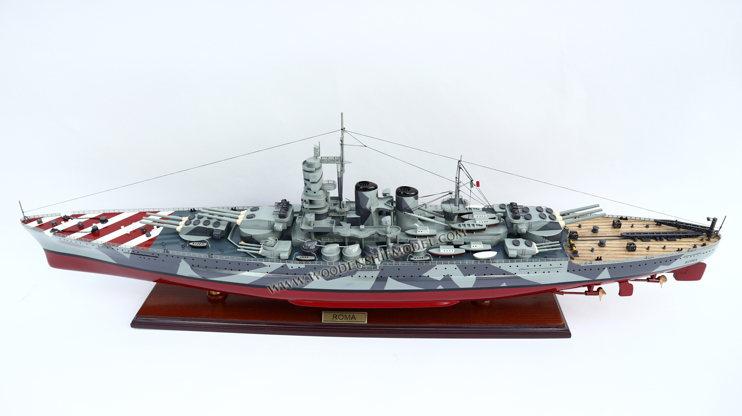 Roma, Roma, aircraft carrier ship model, Handcrafted Roma model, hand-made Roma model boat, Roma Italian navy ship model, scale Roma model boat, display model Roma, quality model Roma, wooden ship model Roma, wooden model boat Roma, quality model ship Roma