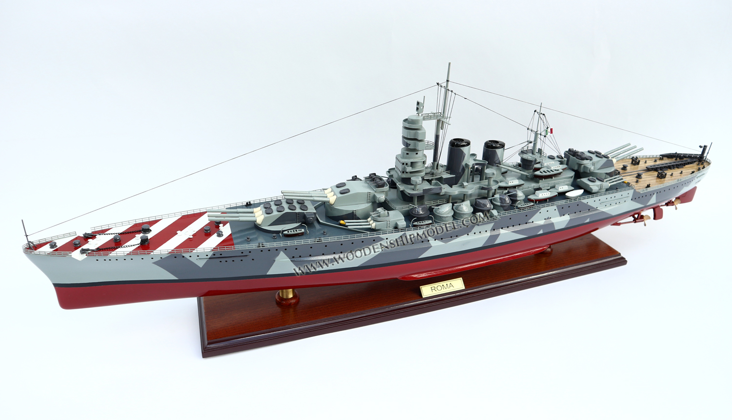 Roma, Roma, aircraft carrier ship model, Handcrafted Roma model, hand-made Roma model boat, Roma Italian navy ship model, scale Roma model boat, display model Roma, quality model Roma, wooden ship model Roma, wooden model boat Roma, quality model ship Roma