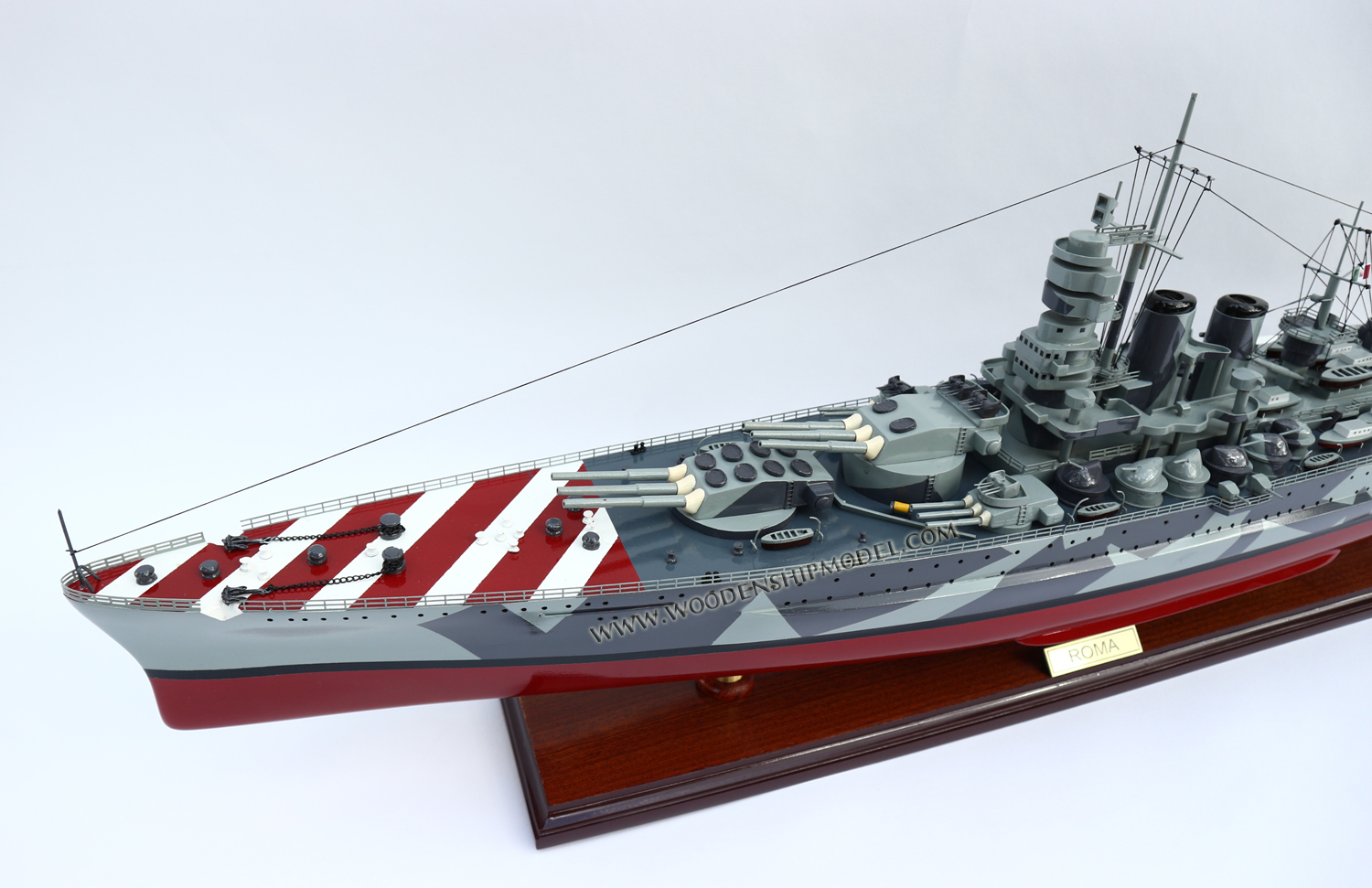 Roma, Roma, aircraft carrier ship model, Handcrafted Roma model, hand-made Roma model boat, Roma Italian navy ship model, scale Roma model boat, display model Roma, quality model Roma, wooden ship model Roma, wooden model boat Roma, quality model ship Roma