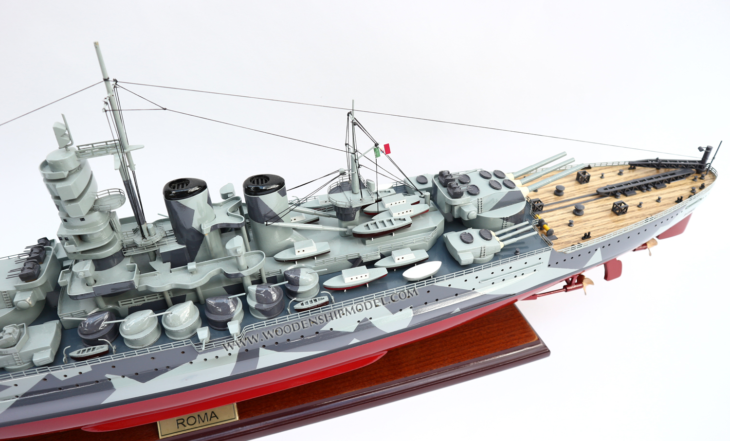 Roma, Roma, aircraft carrier ship model, Handcrafted Roma model, hand-made Roma model boat, Roma Italian navy ship model, scale Roma model boat, display model Roma, quality model Roma, wooden ship model Roma, wooden model boat Roma, quality model ship Roma