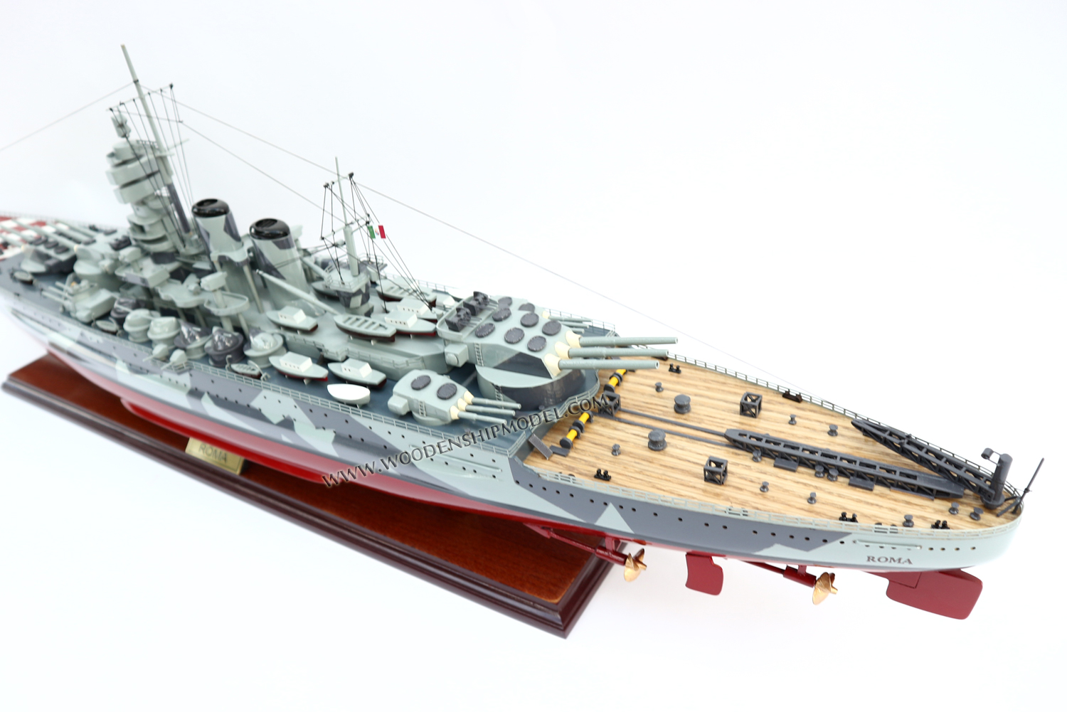 Roma, Roma, aircraft carrier ship model, Handcrafted Roma model, hand-made Roma model boat, Roma Italian navy ship model, scale Roma model boat, display model Roma, quality model Roma, wooden ship model Roma, wooden model boat Roma, quality model ship Roma