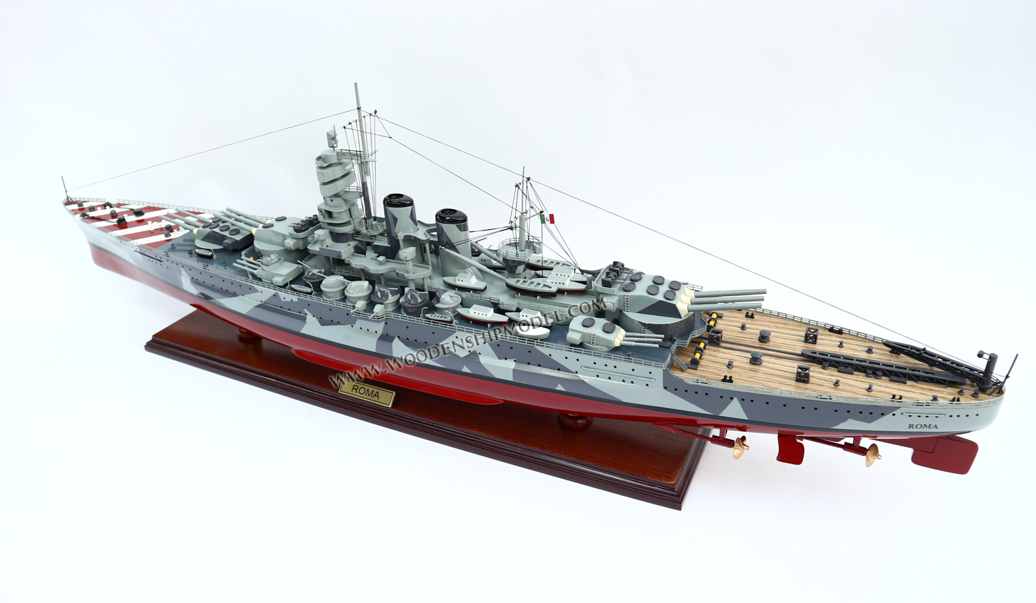 Roma, Roma, aircraft carrier ship model, Handcrafted Roma model, hand-made Roma model boat, Roma Italian navy ship model, scale Roma model boat, display model Roma, quality model Roma, wooden ship model Roma, wooden model boat Roma, quality model ship Roma