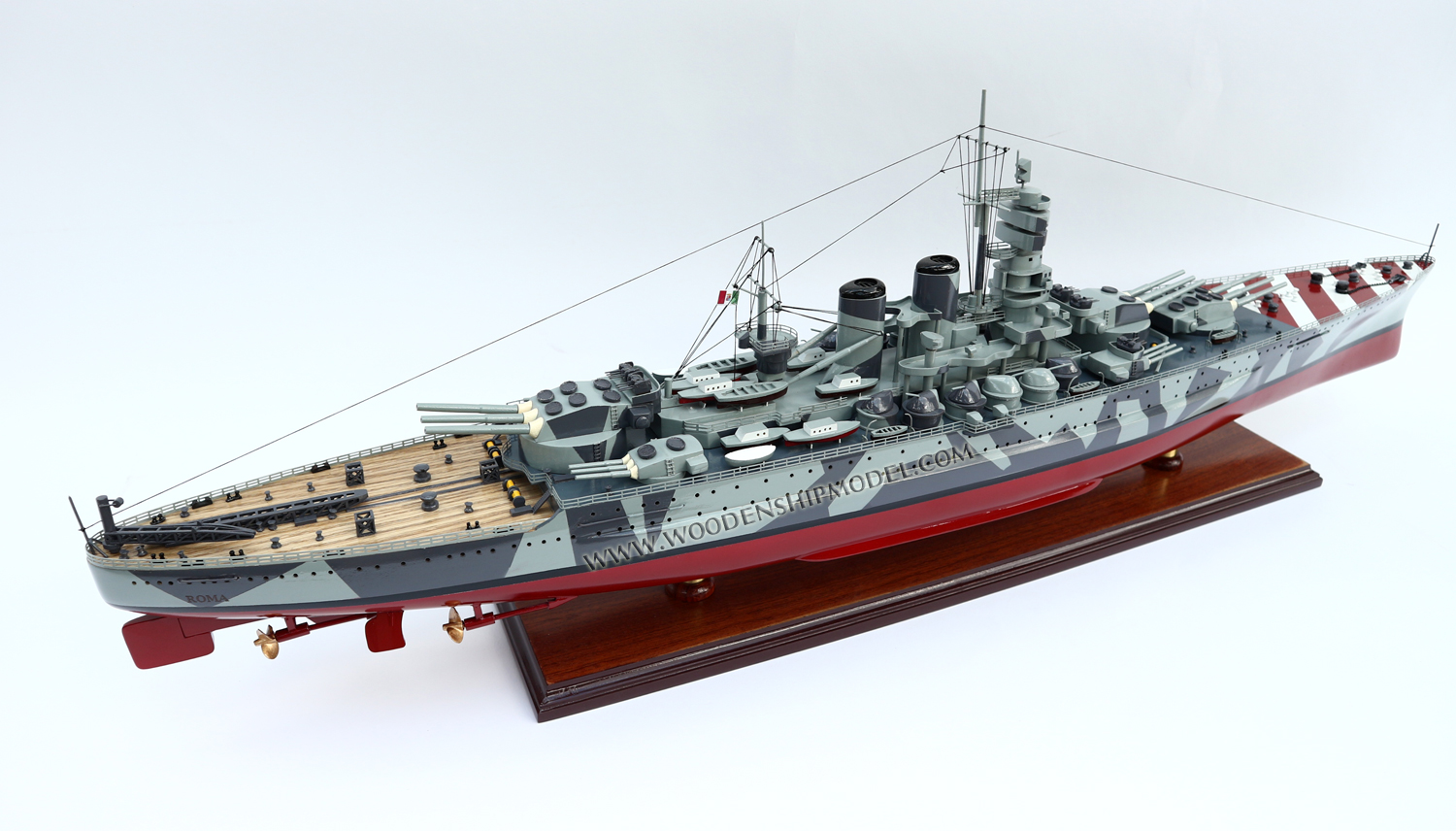 Roma, Roma, aircraft carrier ship model, Handcrafted Roma model, hand-made Roma model boat, Roma Italian navy ship model, scale Roma model boat, display model Roma, quality model Roma, wooden ship model Roma, wooden model boat Roma, quality model ship Roma