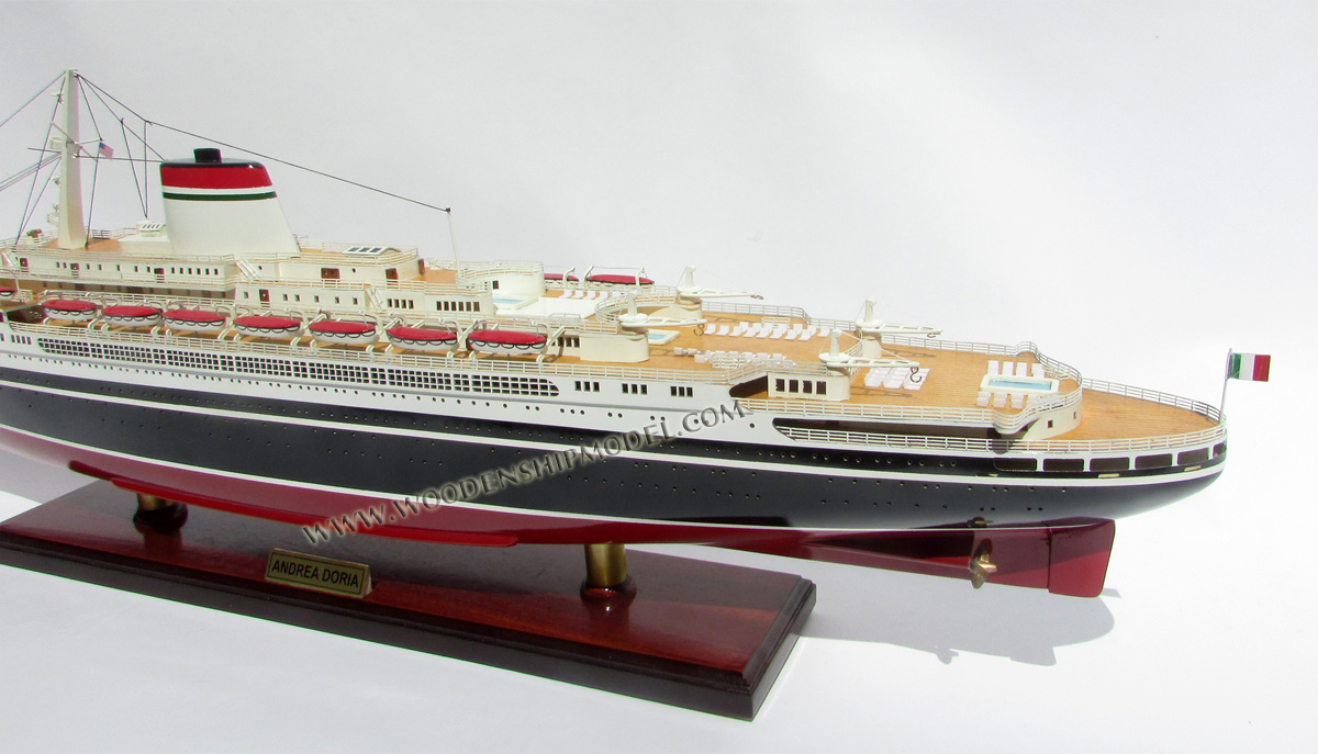 SS Andrea Doria Model Ship Stern View