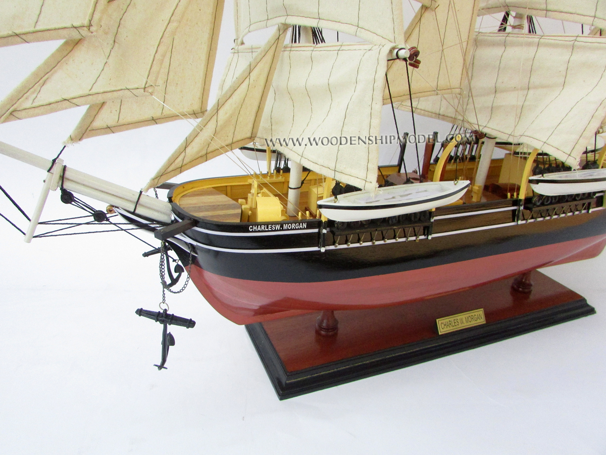 Model Ship Charles W. Morgan  Stern view