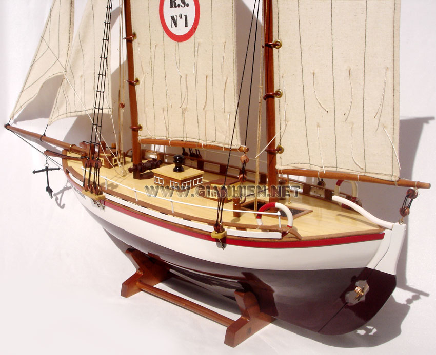 Model Ship Colin Archer Stern View