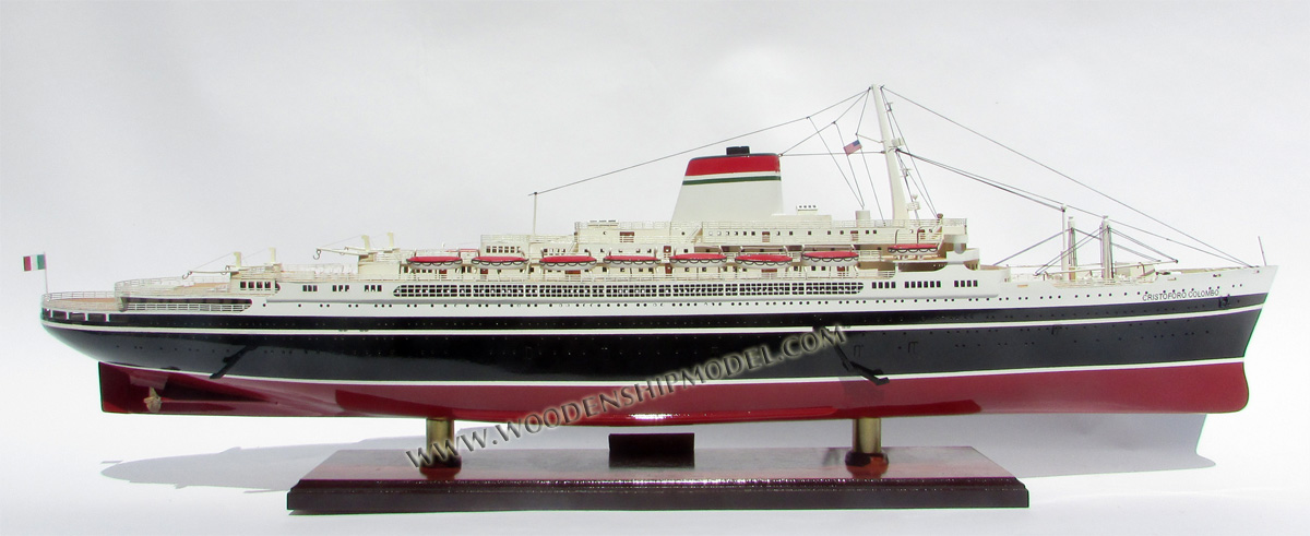 SS Cristoforo Colombo was an Italian ocean liner built in the 1950s, sister ship of the famed and tragic SS Andrea Doria.