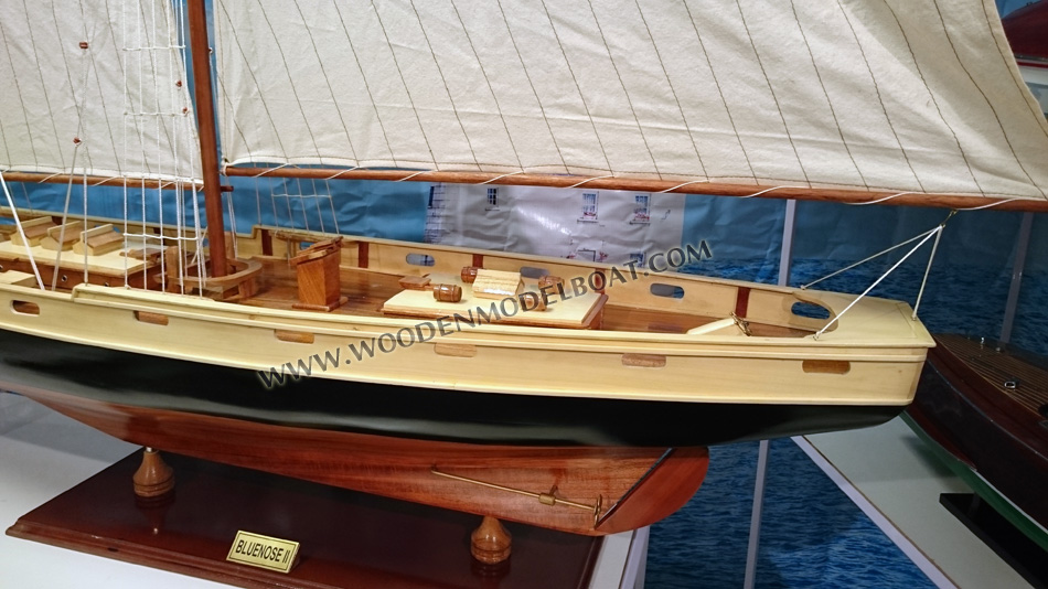 Wooden Model Boat Bluenose II, Bluenose II sailboat, sailing boat bluenose II, wooden sail boat Bluenose II, schonner Bluenose II model, display Bluenose II model boat, wood boat Bluenose II for display, hand-crafted Bluenose II model, hand-made Bluenose II model boat, huge Bluenose II model, decorative Bluenose II model boat, display boats for restaurant, display boat for hotel, display boat for office