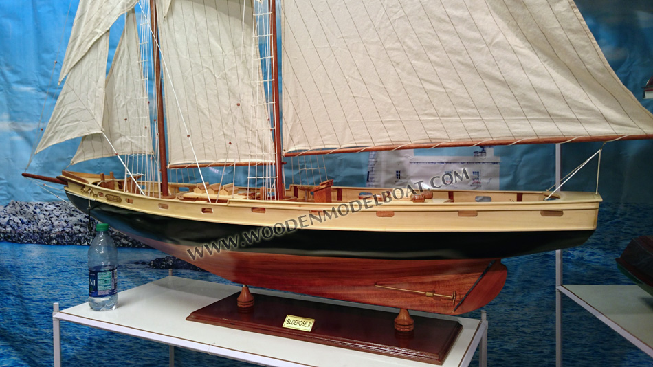 Wooden Model Boat Bluenose II, Bluenose II sailboat, sailing boat bluenose II, wooden sail boat Bluenose II, schonner Bluenose II model, display Bluenose II model boat, wood boat Bluenose II for display, hand-crafted Bluenose II model, hand-made Bluenose II model boat, huge Bluenose II model, decorative Bluenose II model boat, display boats for restaurant, display boat for hotel, display boat for office