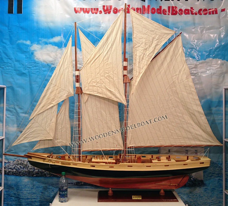 Wooden Model Boat Bluenose II, Bluenose II sailboat, sailing boat bluenose II, wooden sail boat Bluenose II, schonner Bluenose II model, display Bluenose II model boat, wood boat Bluenose II for display, hand-crafted Bluenose II model, hand-made Bluenose II model boat, huge Bluenose II model, decorative Bluenose II model boat, display boats for restaurant, display boat for hotel, display boat for office