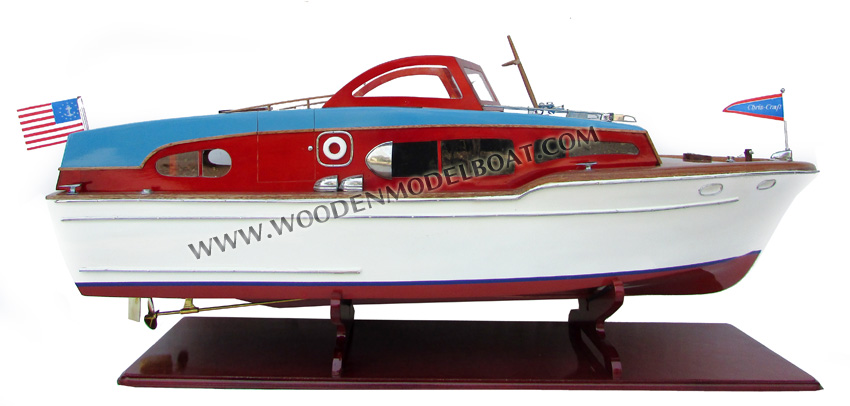 Wood Boat Chris Craft Corvette 1955 Model