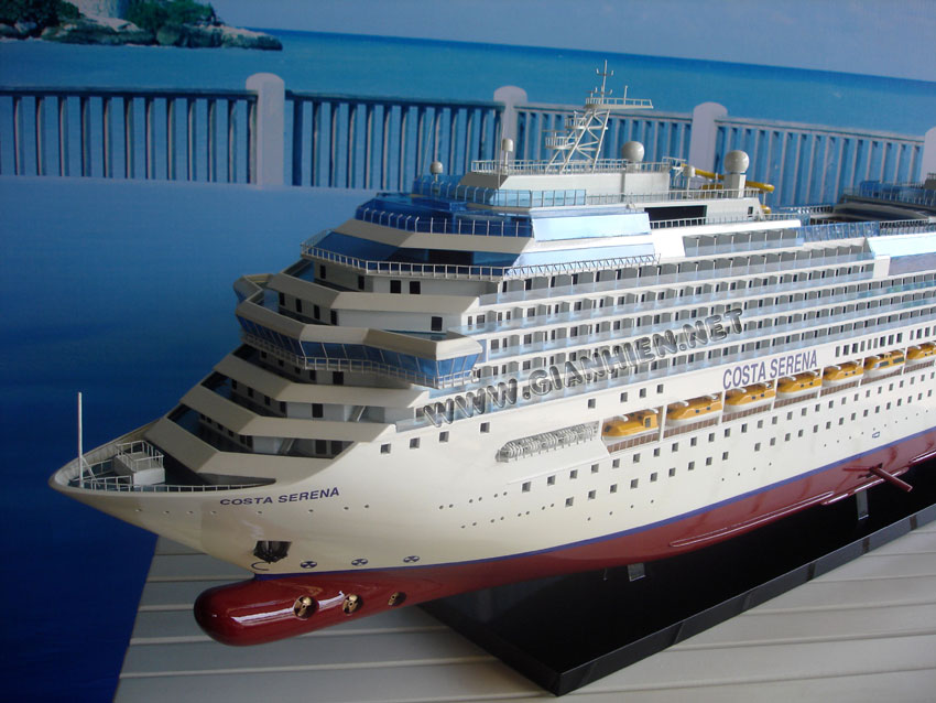 Costa Serena Wooden Model