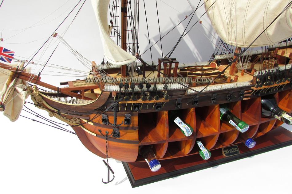 hms victory with winecell holder, hms victory nautical furniture, HMS VICTORY wooden model ship, HMS Victory hand-crafted model ship, vietnam ship model builder HMS Victory, HMS Victory handicrafts wooden gifts from Vietnam, HMS Victory, HMS Victory tall ship, HMS Victory historic ship, wooden model ship HMS Victory