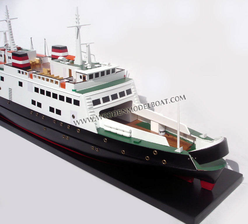 WOODEN DENMARK FERRY MODEL