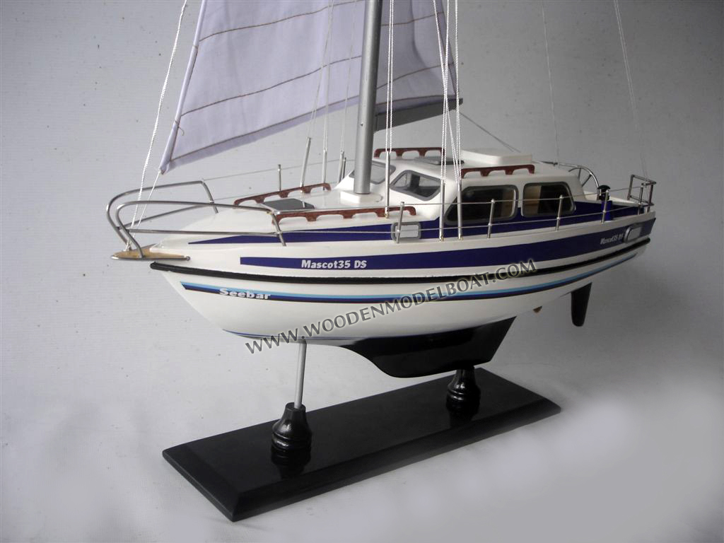 Wooden Sail Boat Model