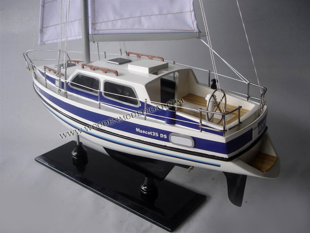 Wooden Sailing Boat Model