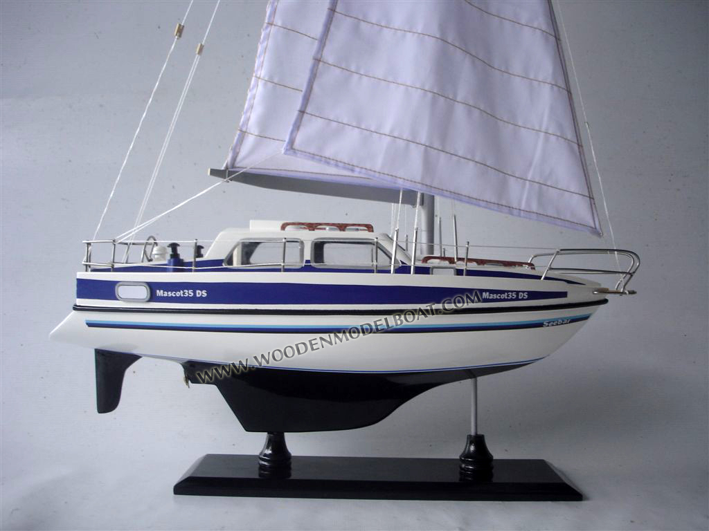 Wooden Sailing Boat Model