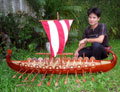 Model XL Viking Ship 5 Feet Long - Click to enlarge!!!