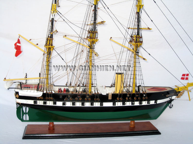 Model Frigate Ship Jylland (Fregatten Jylland) Hull View