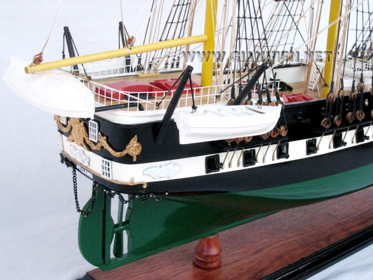 Model Frigate Ship Jylland (Fregatten Jylland) Rear View