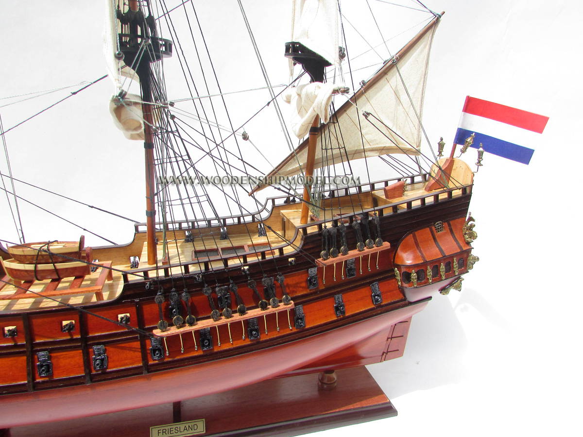 Friesland stern deck, Friesland model ship, Friesland tall ship, Friesland historic ship, Friesland wooden model ship, Friesland model handicrafted ship, model handicraft boat Friesland, wooden model boat handicraft Friesland, model historic ship Friesland, model handicrafted ship Friesland, hand-crafted Friesland model ship