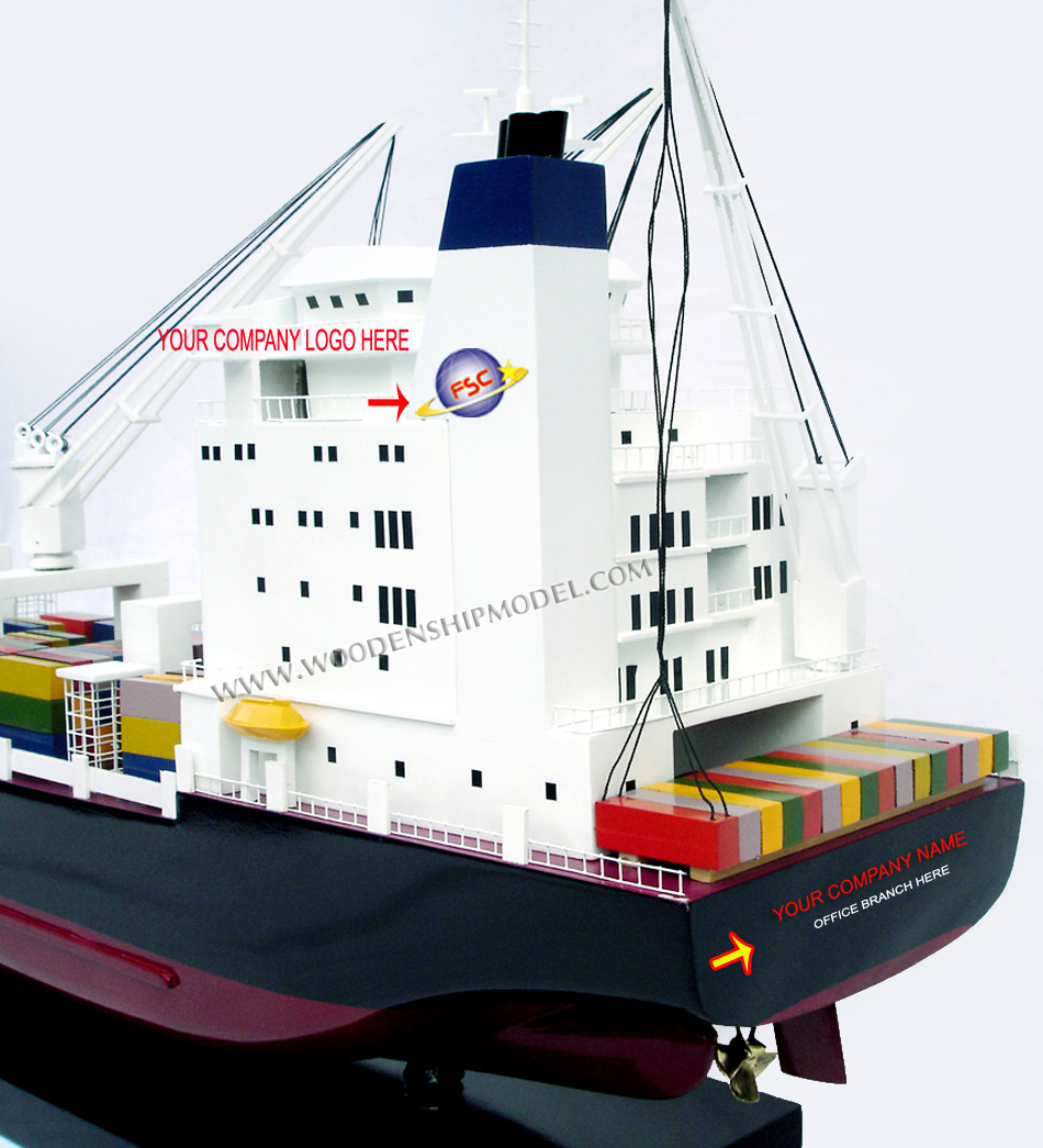 Model Container Ship with Cranes, scale container model ship, container ship model with cranes, HO container ship model, replica container ship model, container ship for office, container ship for shipping company, nautical giftware, office gift, quality model ship, container ship model, handcrafted container ship, display container ship, wooden ship model, handmade ship model, wooden model ship by master craftsmen, wooden model boat, gianhien's model, Vietnam ship builder