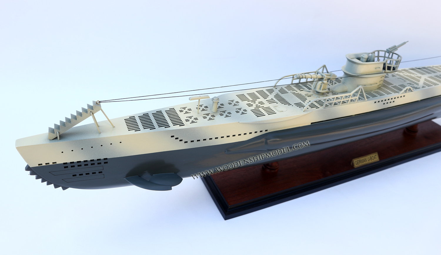 Model German U-Boat stern view