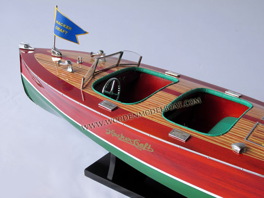 Hacker Craft Model Boat triple cockpit