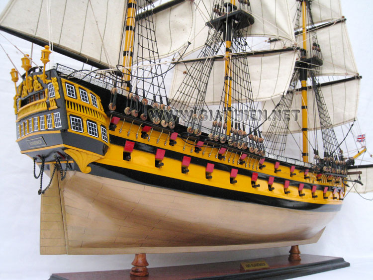 Model HMS Agamemnon Hull View