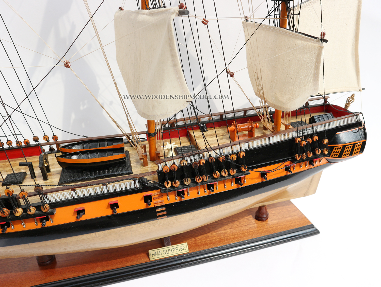 Model Ship HMS Surprise side port