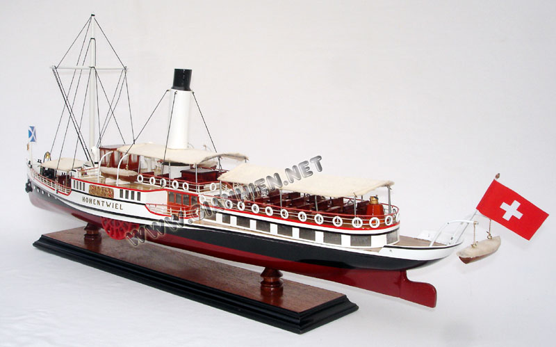 Model Paddle Wheel Steamer Hohentwie Stern