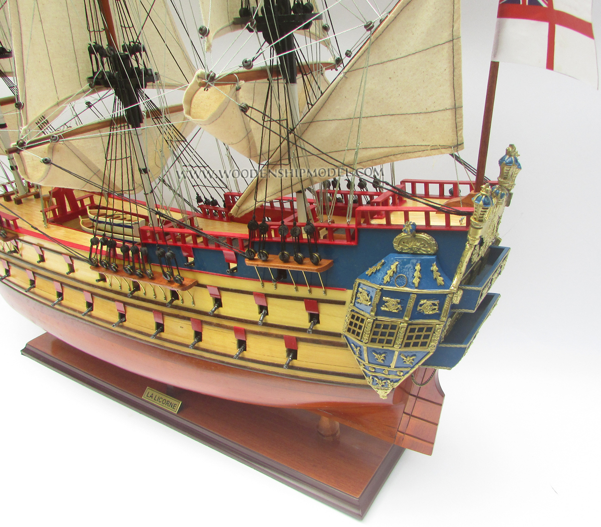 Unicorn Model Ship Stern View