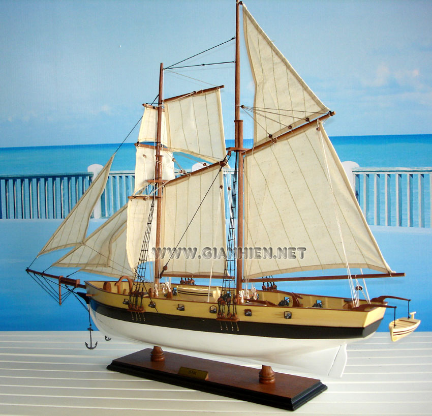 The replica of the Lynx sailing today was designed by Melbourne Smith - International Historical Watercraft Society, based on historical data, and built by Taylor Allen and Eric Sewell at Rockport Marine, Rockport, Maine. She was launched on July 28, 2001 in Rockport, Maine, making her a very new addition to the tall ship community. Her port of registry is with Portsmouth, New Hampshire. Today, instead of fighting the British like her original counterpart, she serves as an education vessel. She teaches seamanship and history to those who step on her deck. Notably, the Lynx is known for her summer program where she sails to Hawaii with students. Along the way students learn about sail handling, navigation, seamanship, leadership and learning to face unforeseen challenges. Her four carronades and four swivel guns usually get their exercise during weekends when another tallship is in port, such as the Lady Washington, where the two tall ships engage in "Battle sail", using actual battle tactics. While the battling tallships are using actual black powder, they however shoot blanks. Members of the public are able to book passages on these three-hour battles.