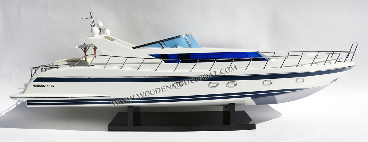 Model Mangusta 105 ready for display