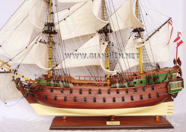 Model Ship Norske Love Hull View