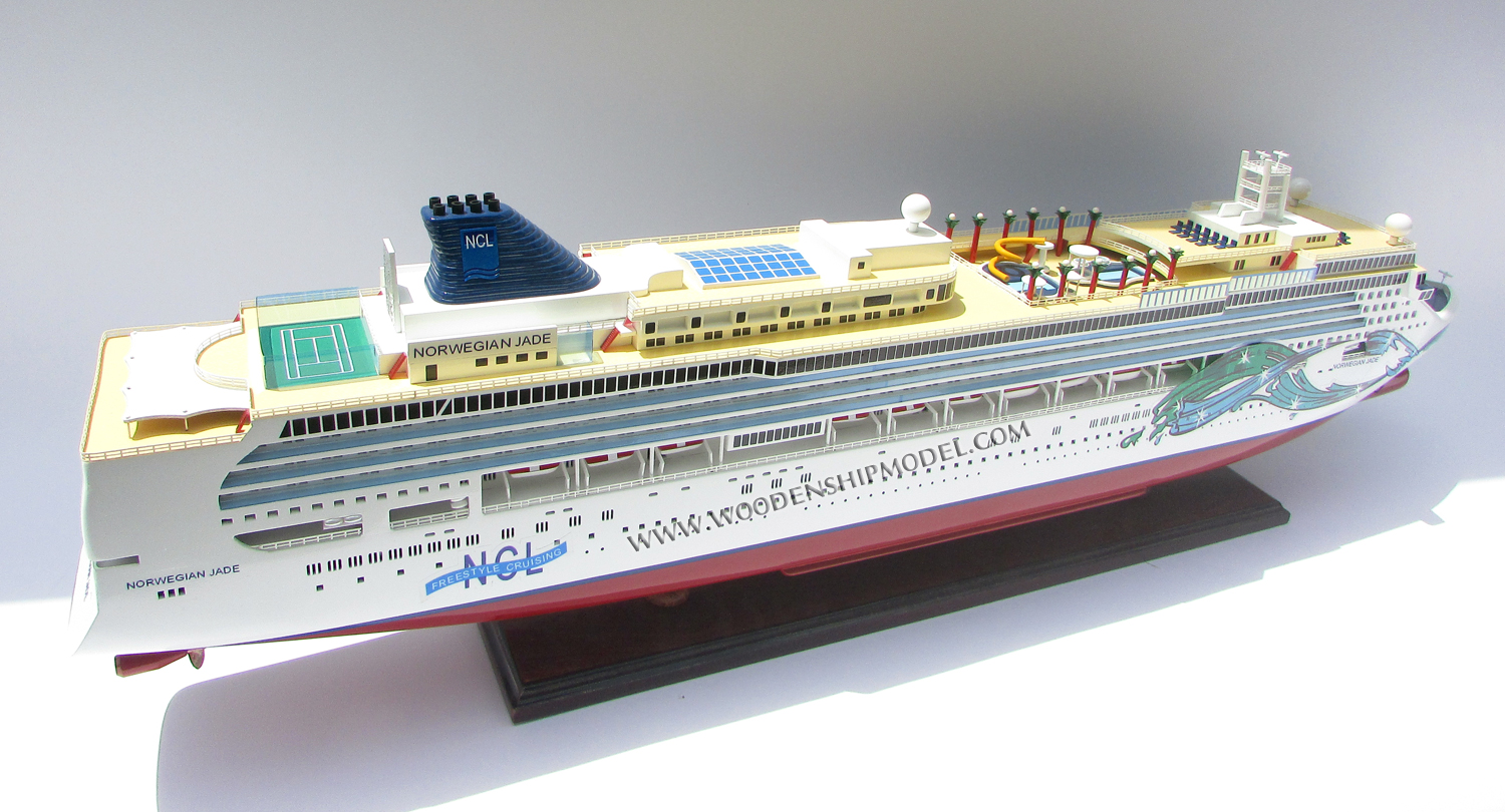 Norwegian Jade static model ready for display