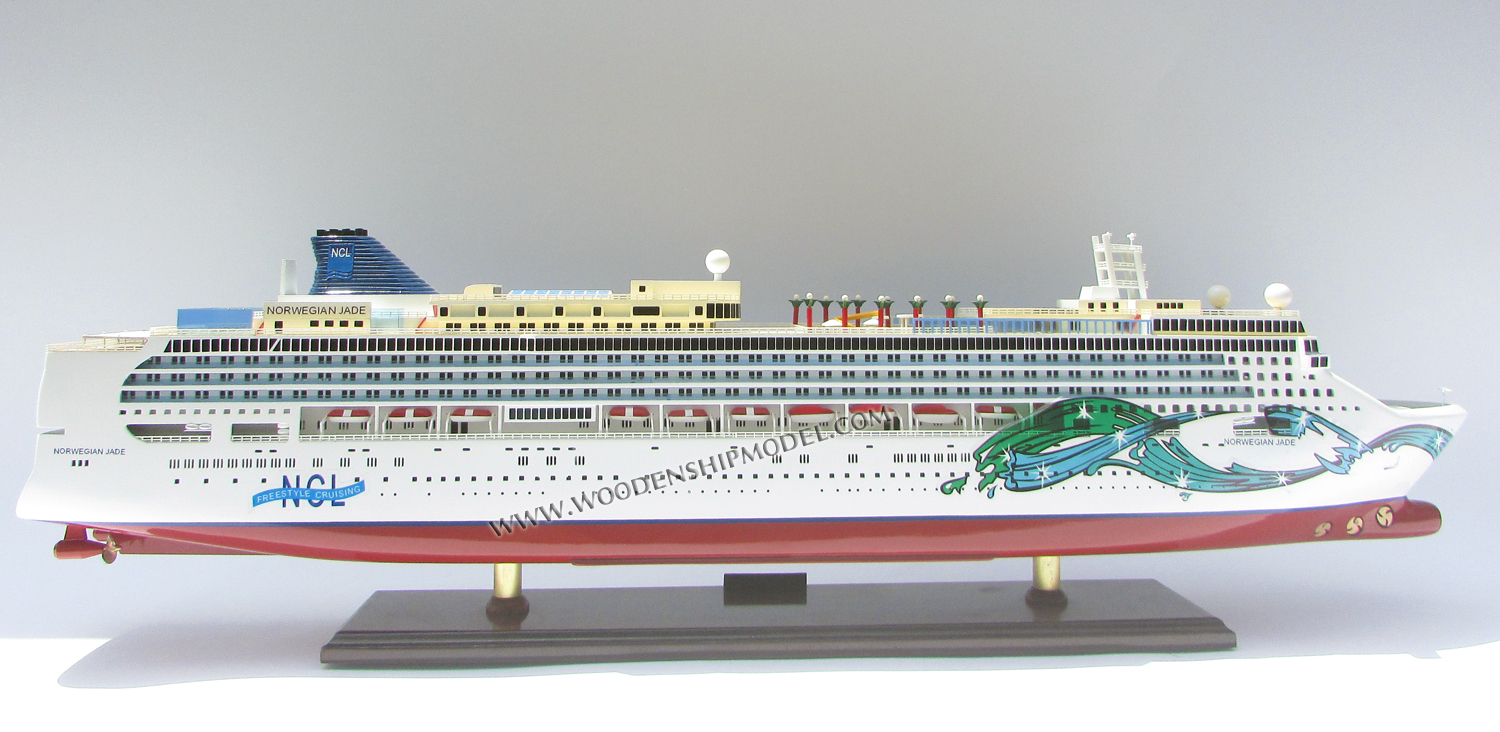 Norwegian Jade static model ready for display