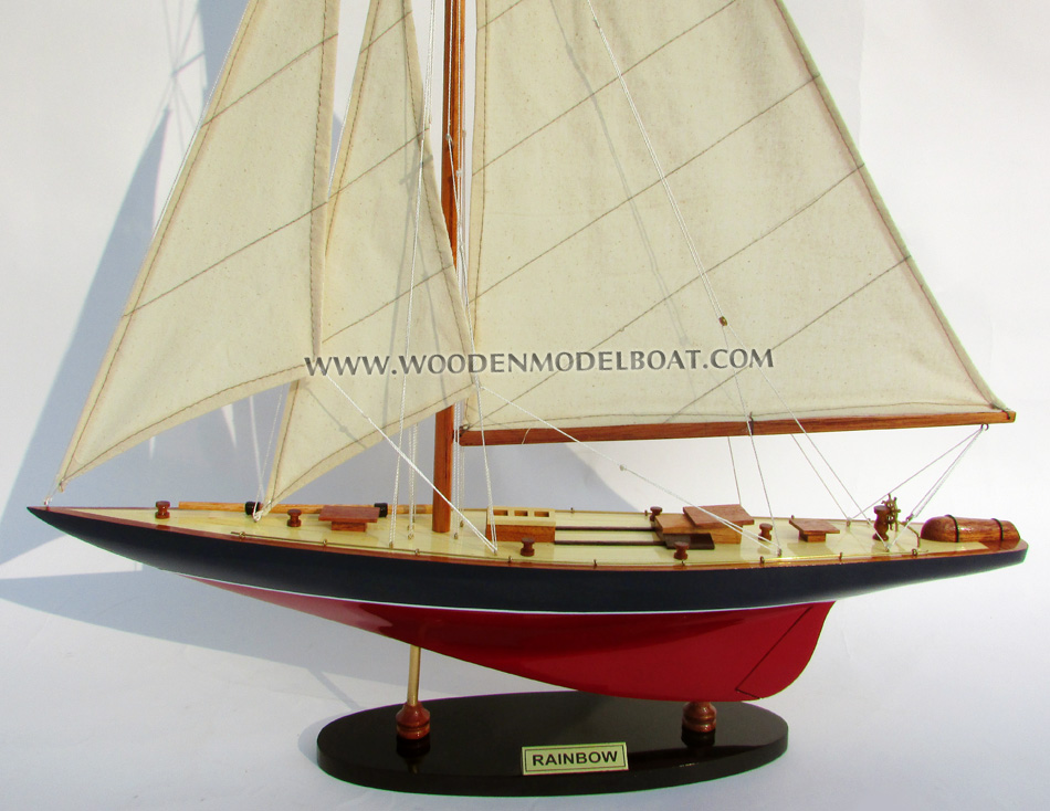 sail boat Rainbow, Rainbow yacht model, wooden model sail boat Rainbow, sailing boat Rainbow, Handcrafted sail boat model, quality sail boats Rainbow, Rainbow model, america cup collection sailboats, Rainbow V, Rainbow V boat, huge Rainbow sail boat, big Rainbow yacht model, custom make Rainbow sail boat