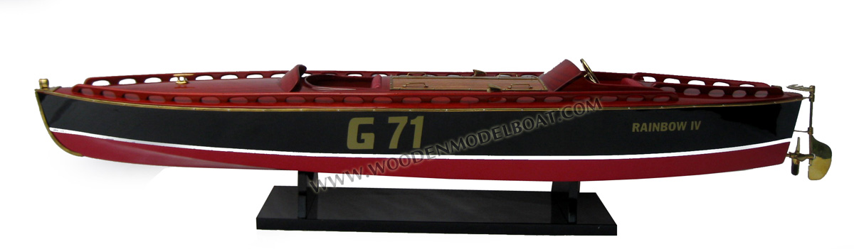 Rainbow IV classic boat 1923, Rainbown IV classic speed boat, RAINBOW IV wooden model boat, Rainbow IV Vietnam handmade model boat, Rainbow IV wooden model speed boat, Rainbown model boat, wooden rainbown model, Rainbown class hydopplane model boat, wooden model boat rainbown for display