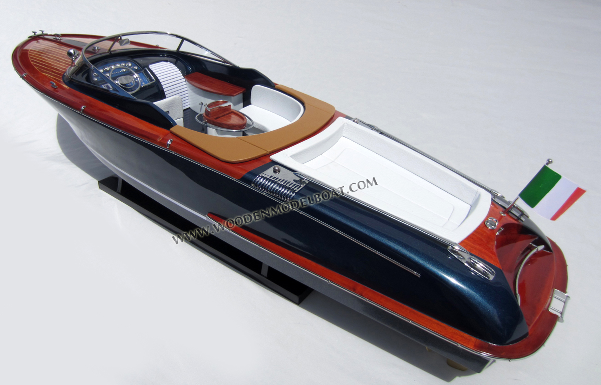 wooden model riva aquariva ready for display