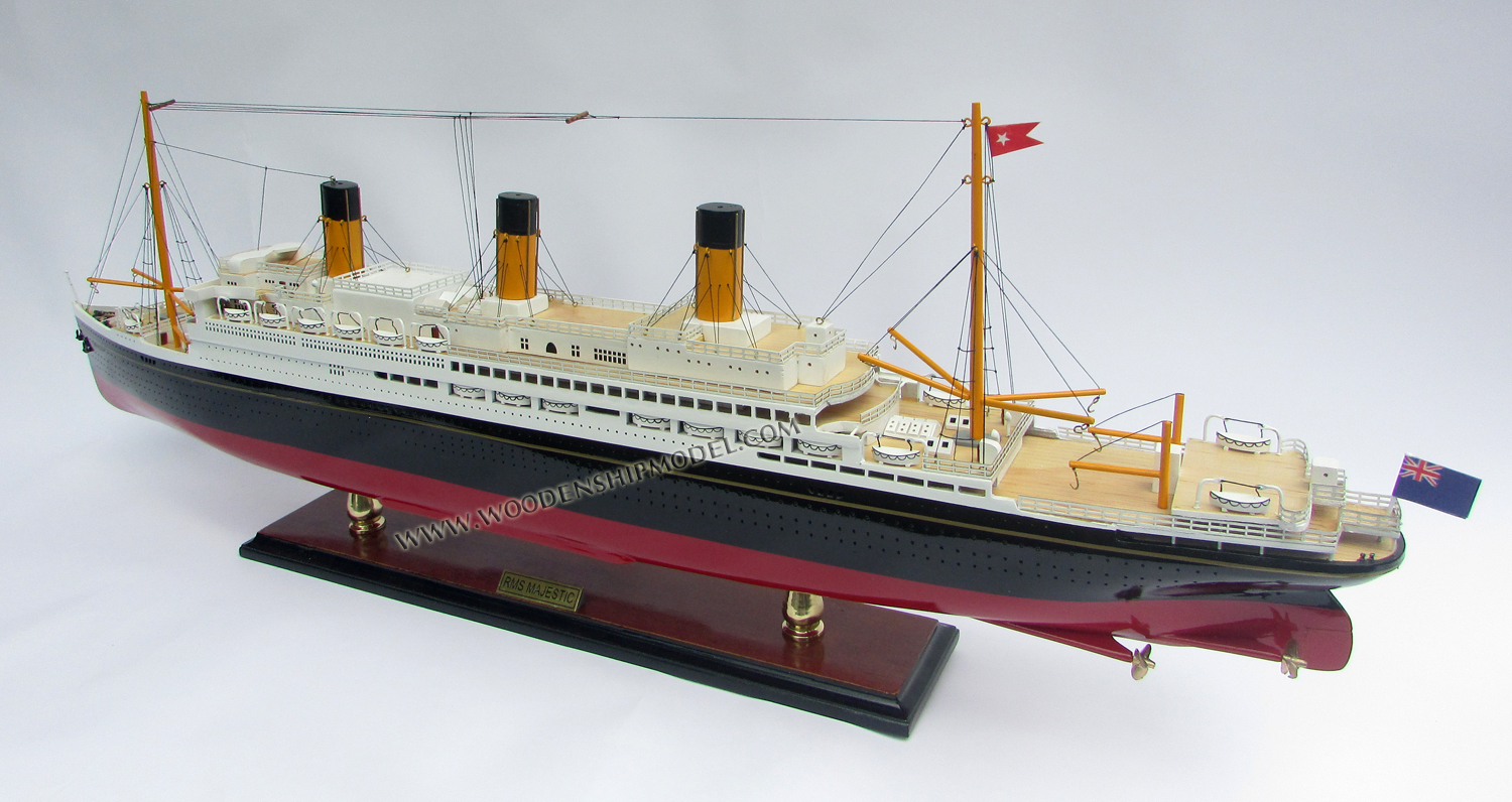 RMS Majestic Ship Model