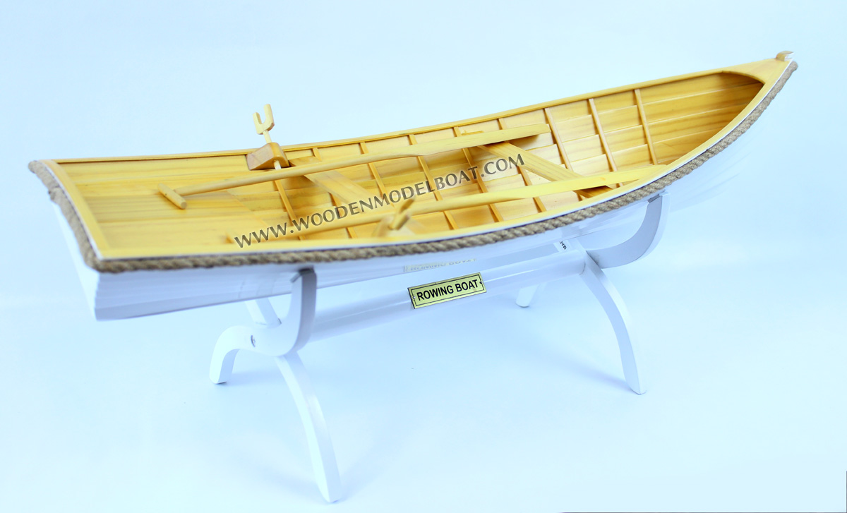 rowing boat Model, handmade row boat model, model rowing boat, handcrafted row boat, wooden row boat, scale row boat model, row boat model for display, wooden boat model, scale wooden boat, boat with oars model, wooden model boat, quality model boat, dinghy boat model, clinker boat hull construction, clinker boat model, clinker hull model boat