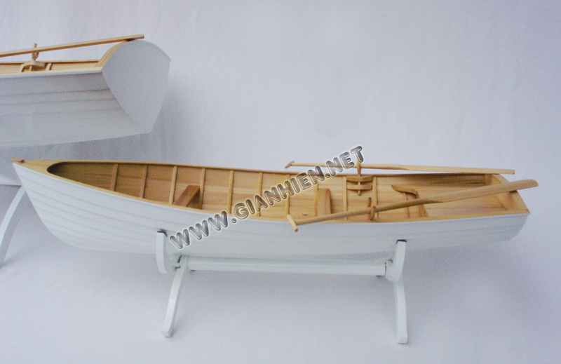 Boat with oars